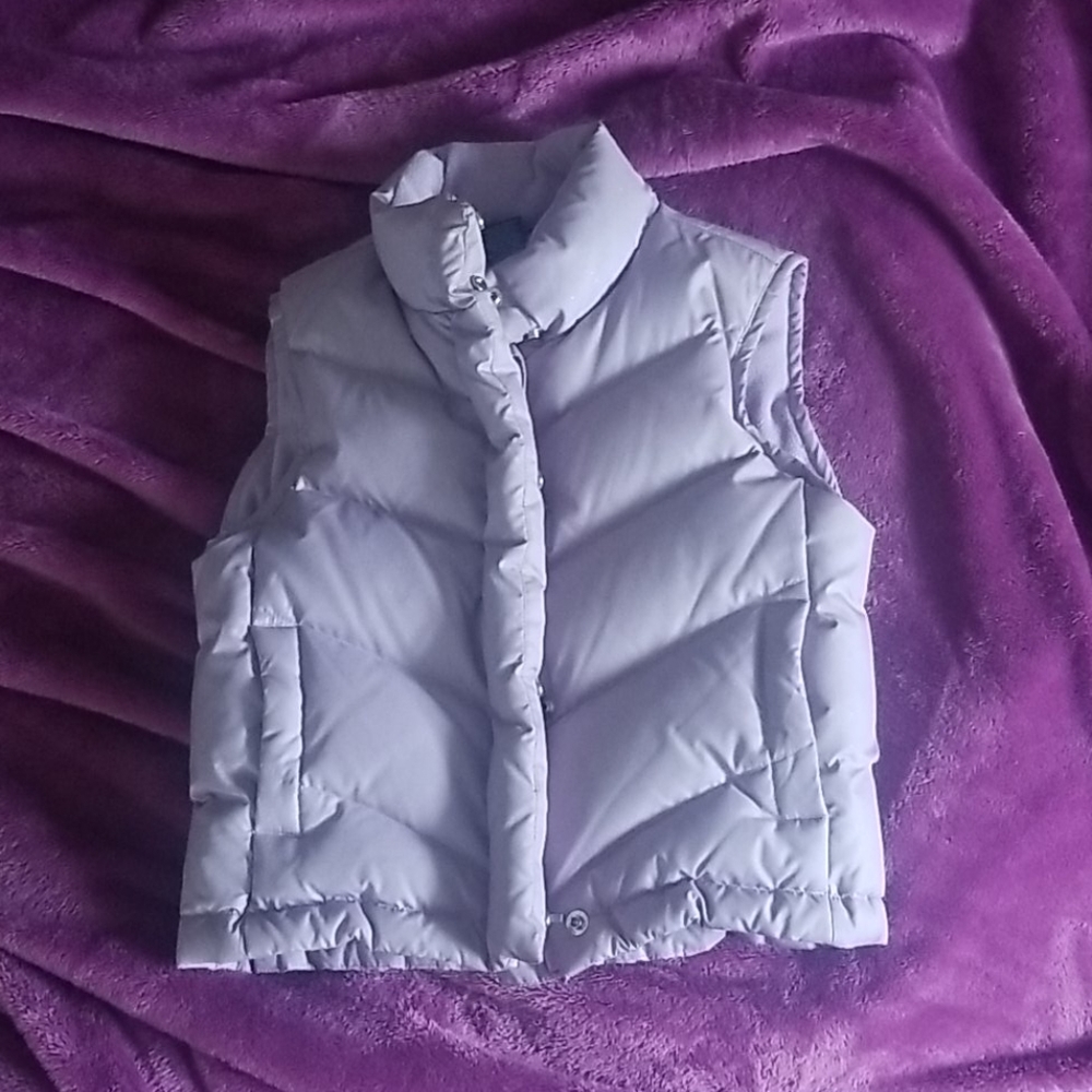 Shimmery Dusty Purple Gap Puffer Vest